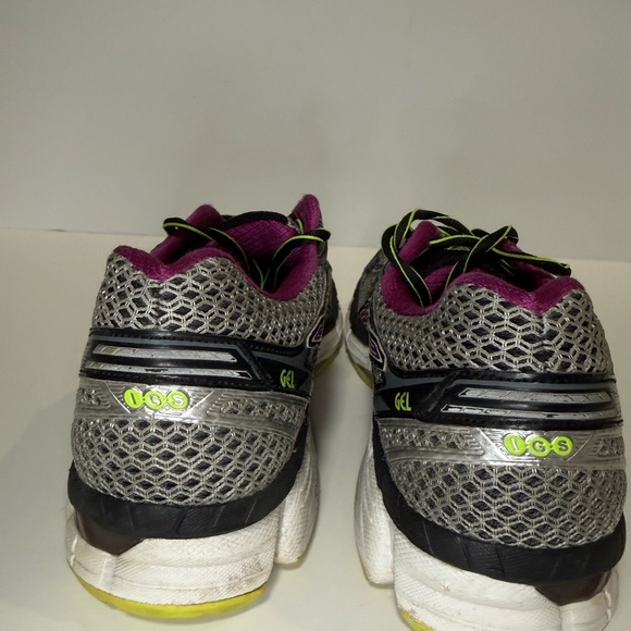 Asics Men’s Gray and Purple Athletic Shoes - Size 10 main image 8